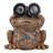 12" Frog With Solar Goggles, Multi