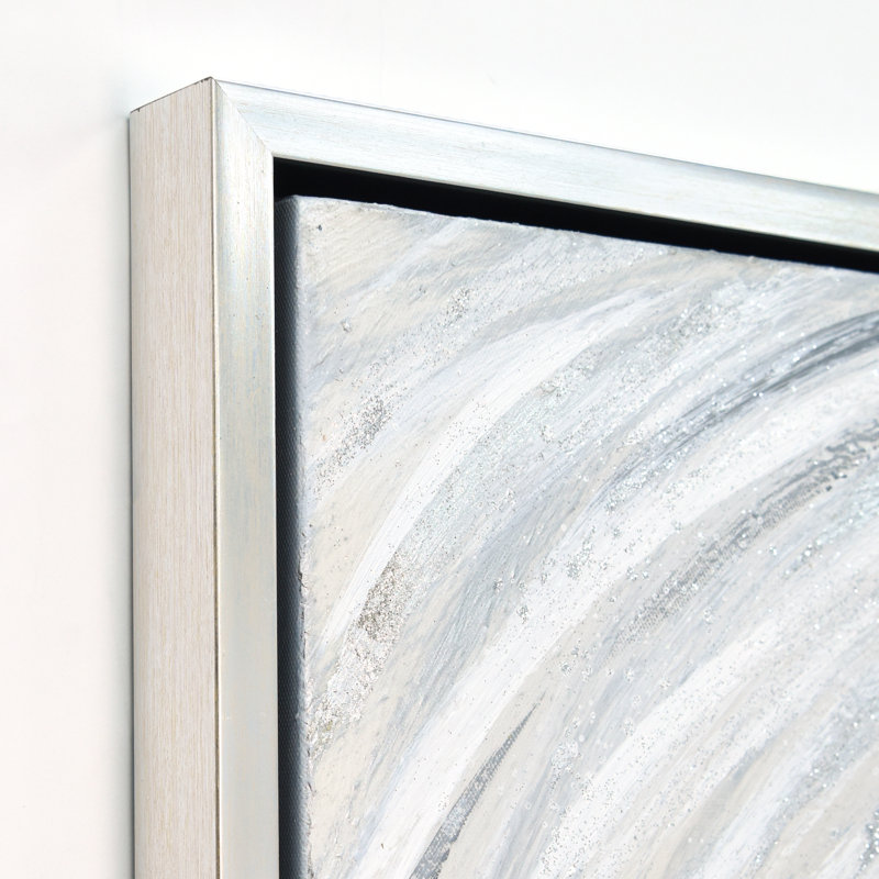 " Silver Swirl Textured Metallic " by Martin Edwards