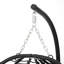 Black Hanging Chair with Stand and Cushion
