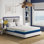 Matelas hybride Nautica: couche de mousse de latex confortable avec base à ressorts enveloppés