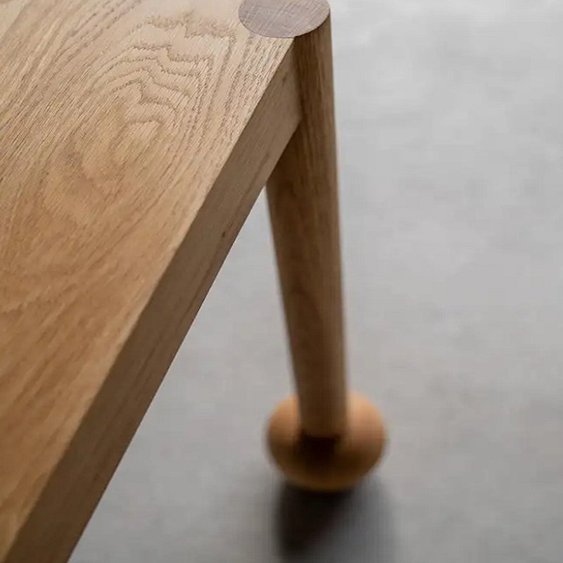 Durable Ash Wood Dining Table., 29.53"H x 78.74"L x 31.5"W