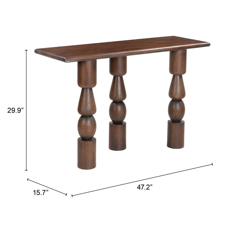 Haylynn Console Table Brown