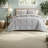 -Piece Queen Bedding Sets, Grey Polyester Comforter Set for Modern Bedrooms