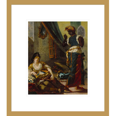 Women of Algiers by Eugene Delacroix -Framed Giclee Print