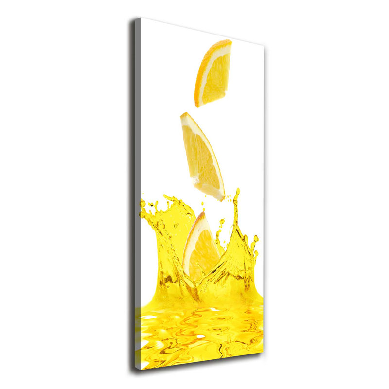 Lemon Juice - Wrapped Canvas Print