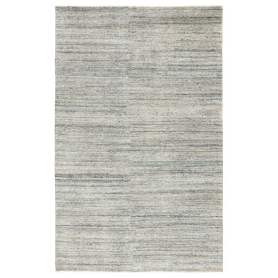 Jaipur Living Origin SAG02 Handknotted Solid Light Blue and Light Gray Area Rug (12'x15')