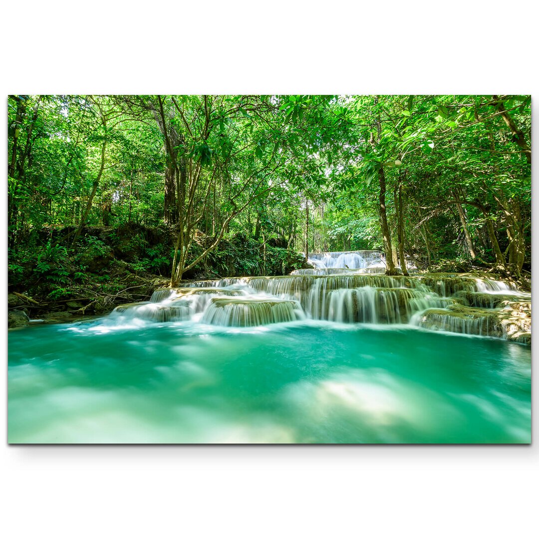 Leinwandbild Wasserfall im tropischen Regenwald