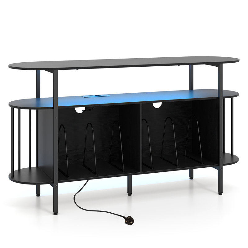 MDF Rectangle Accent Cabinet, Black