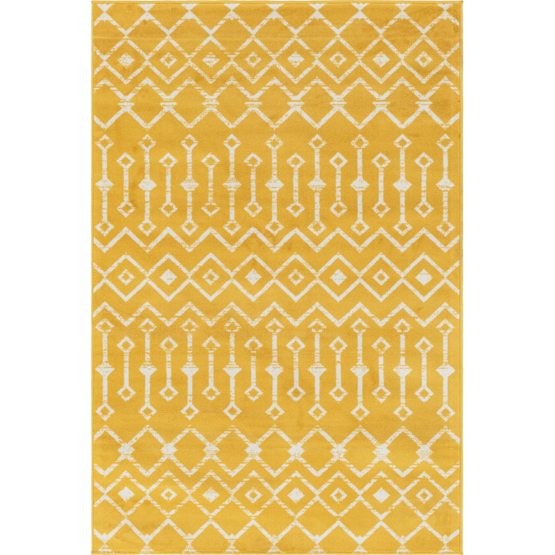 Tapis marocain à treillis Alecto, Rectangle 4 pi 1 po x 6 pi 1 po
