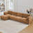 5 - Piece Teddy Modular Sectional Sofa Cloud Couch with Ottoman and 2 Storage Side Table-793588772-798281545