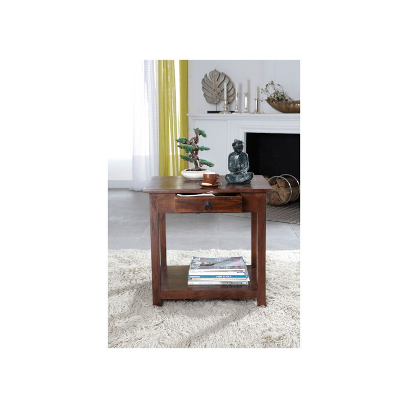 Oxford Solid Wood End Table, Nougat