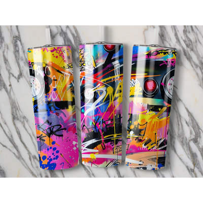 Choose Handmade Tumblers 591ml Vacuum Insulated Stainless Steel (18/8) Travel Tumbler with Straw