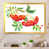 Impression dorée sur toile encadrée
