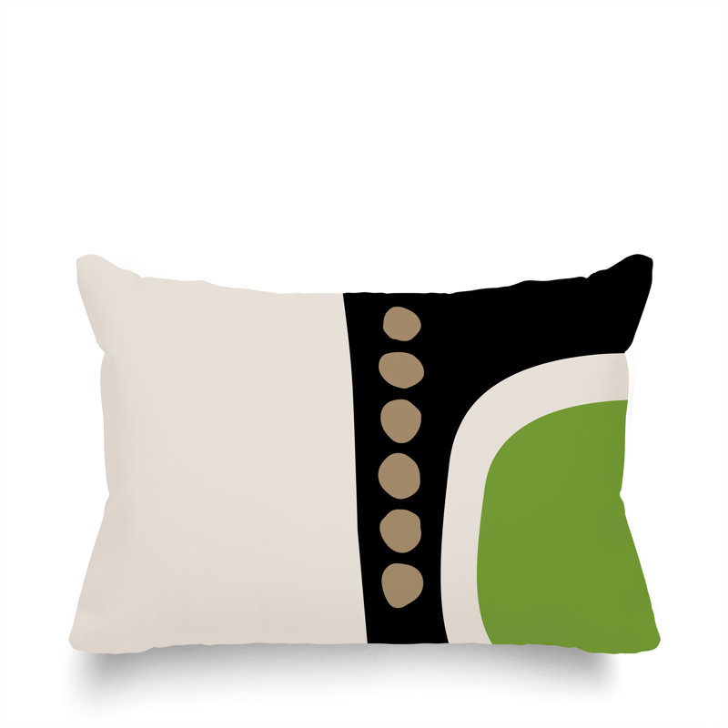 Coussin lombaire réversible intérieur / extérieur Sofi Minimalist, H 18 po x l 25 po, Chartreuse