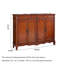 Armoire à chaussures rétro en bois massif avec trois tiroirs