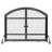 Malawi Steel Fireplace Screen