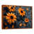 Toile avec cadre flottant brun