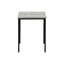 Ensemble de 3 tables en stratifié gris et métal noir