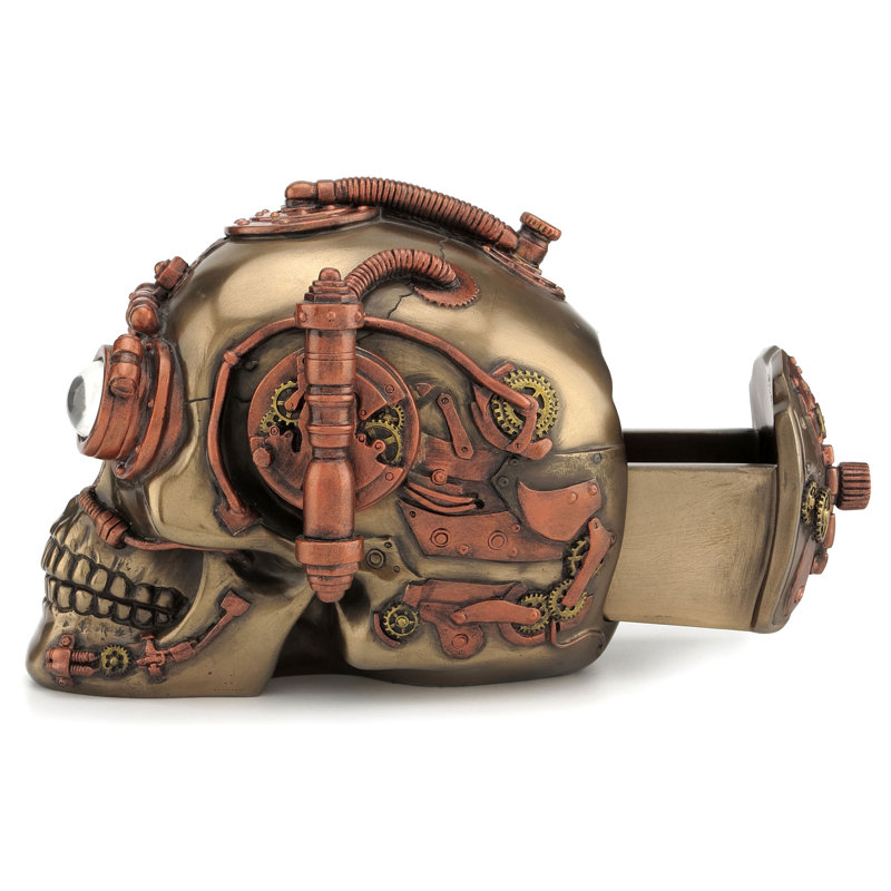 Boîte à bibelots 6,69 po Steampunk, H 4,92 po x l 4,72 po x P 6,69 po