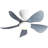 52 Inch Low Profile Ceiling Fan with Remote Control 3 Solid Wood Blades,52 Inches Suitable for Indoor and Outdoor