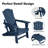 Azariyah Outdoor Folding Adirondack Chair With Ottoman-1848812155