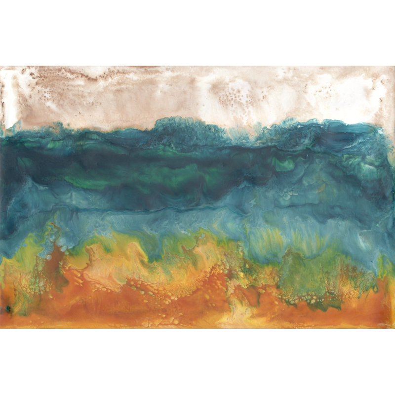 Grassland Sunset I by Alicia Ludwig - Painting, 30 cm H x 46 cm W, Wrapped Canvas
