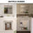 Vela 30 in. W x 30 in. H Framed Wall Bathroom Vanity Mirror in Brushed Gold-801873884-801873875