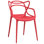 Fauteuil de salle à manger intriqué rouge