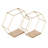 Amirreza 2 Piece Hexagon Accent Shelf