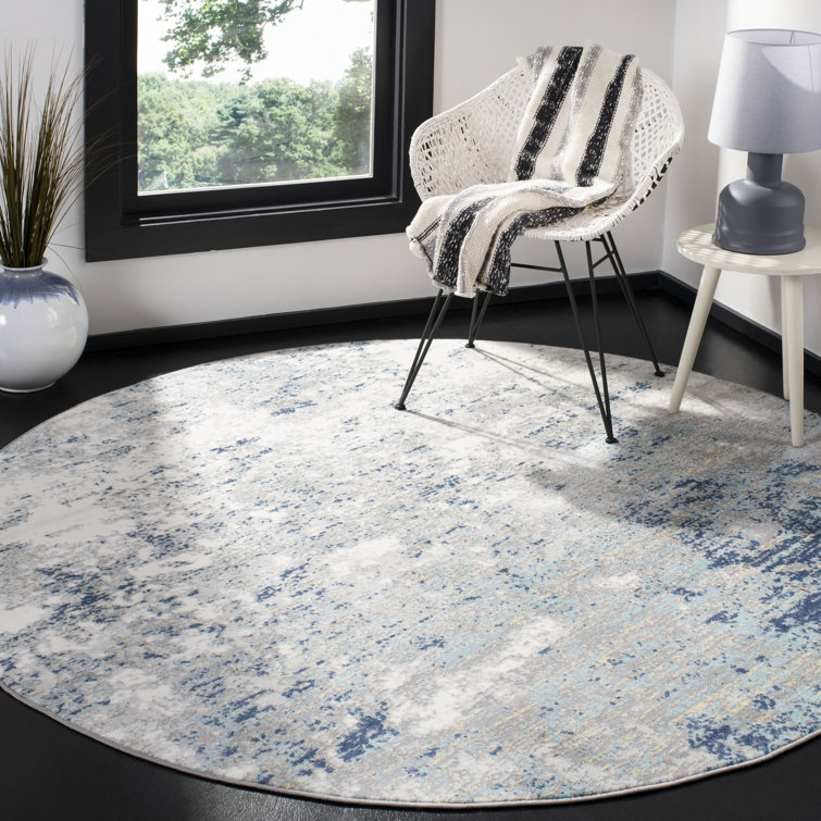 Odin Abstract Gray Area Rug