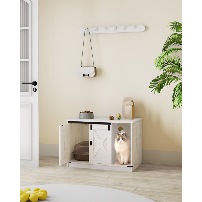 Litter Box Enclosure, White