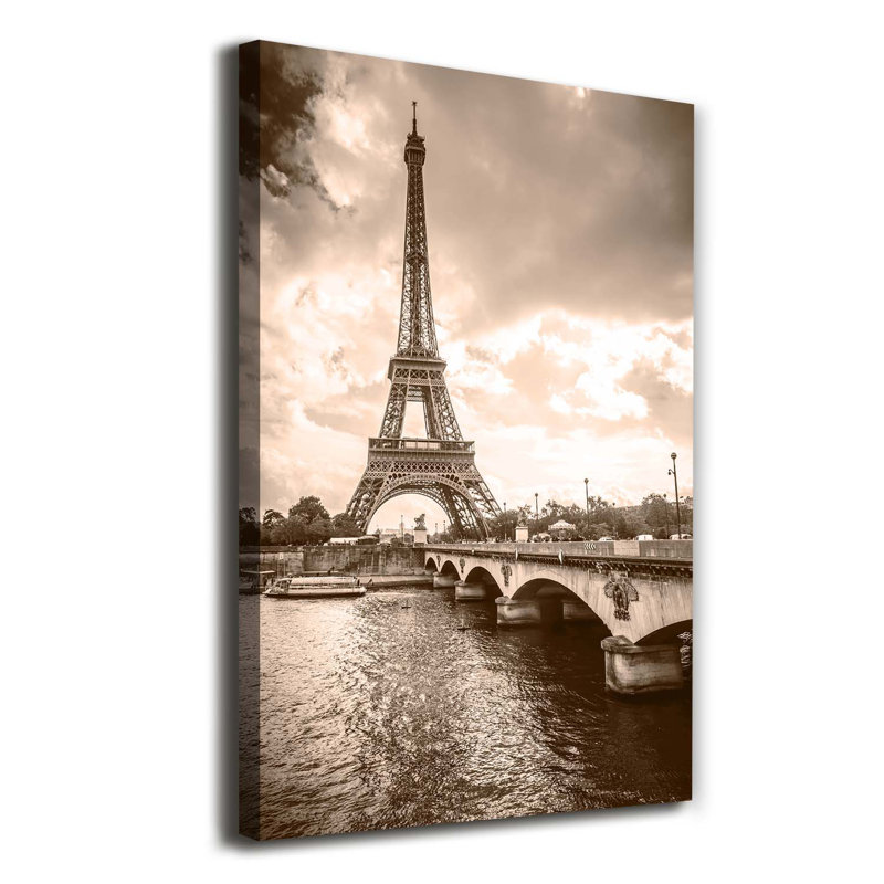 Eiffel Tower Paris - Wrapped Canvas Print