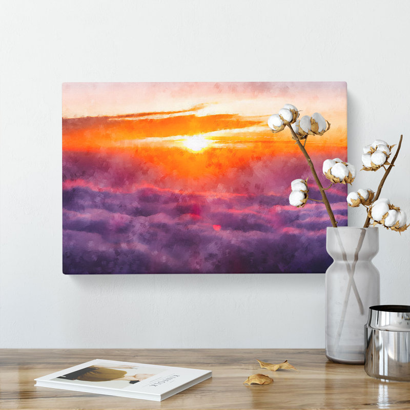 Sunrise over Bali - Wrapped Canvas, 35cm H x 50cm W x 3cm D
