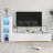 Storage Cabinets With Aluminum Strip Lamp