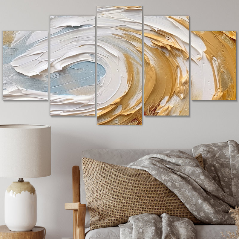 Bill - Abstract Spirals Canvas Print - 5 Panels