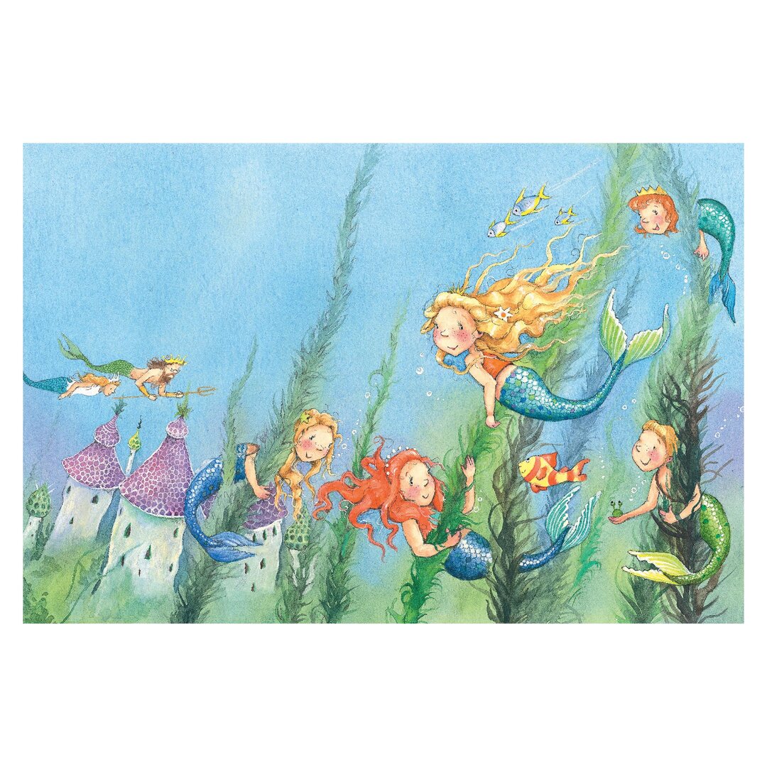 Strukturierte Fototapete Matilda the Mermaid Princess 1,9 m x 288 cm