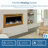 The Sideline Deluxe Gold Smart Electric Fireplace-89263421