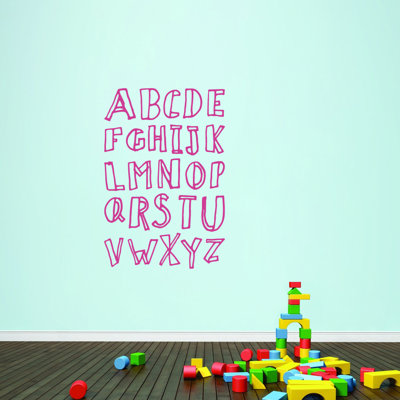 Text & Numbers Non-Wall Damaging Wall Decal