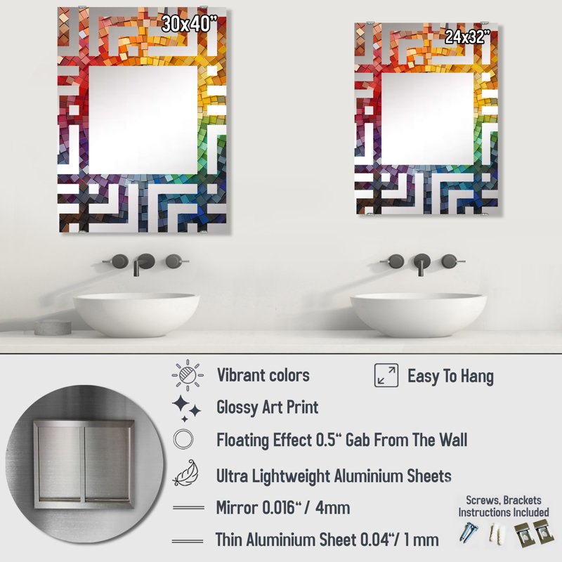 Miroir Fann, 40 po x 30 po