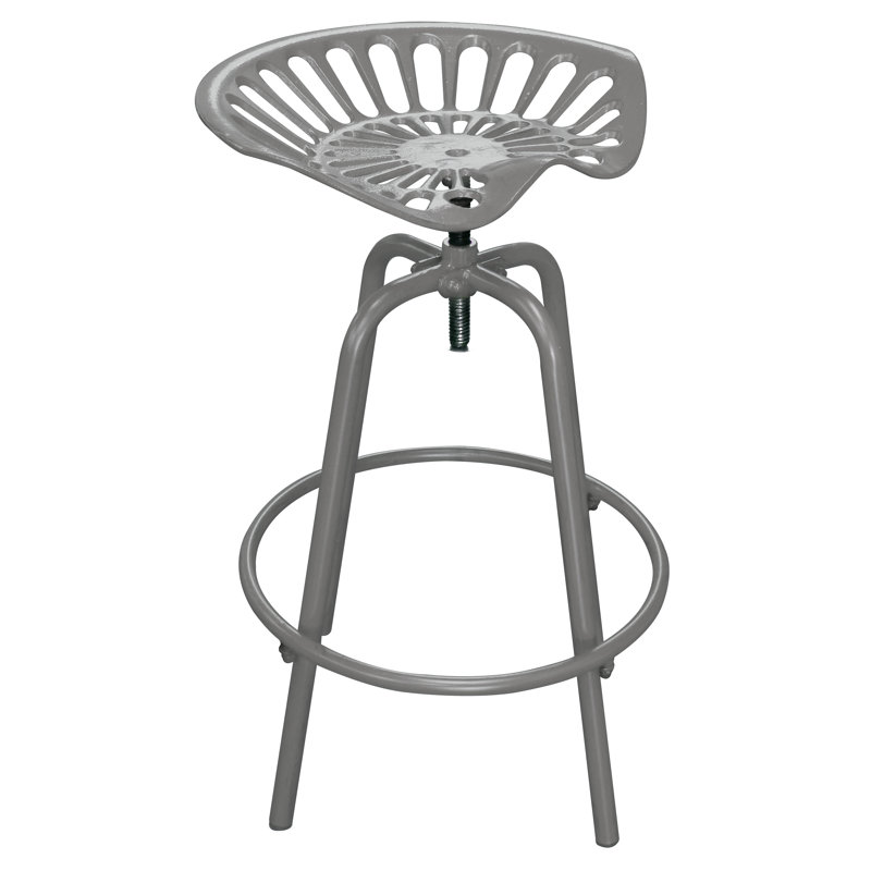 Tractor Seat Stool Gray