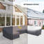 Housse pour canapé modulaire en aluminium 5 pièces 5 pièces