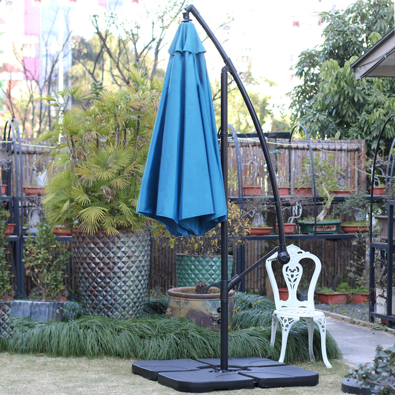 Parasol en porte-à-faux 10 pi Minnie-Mae, Bleu