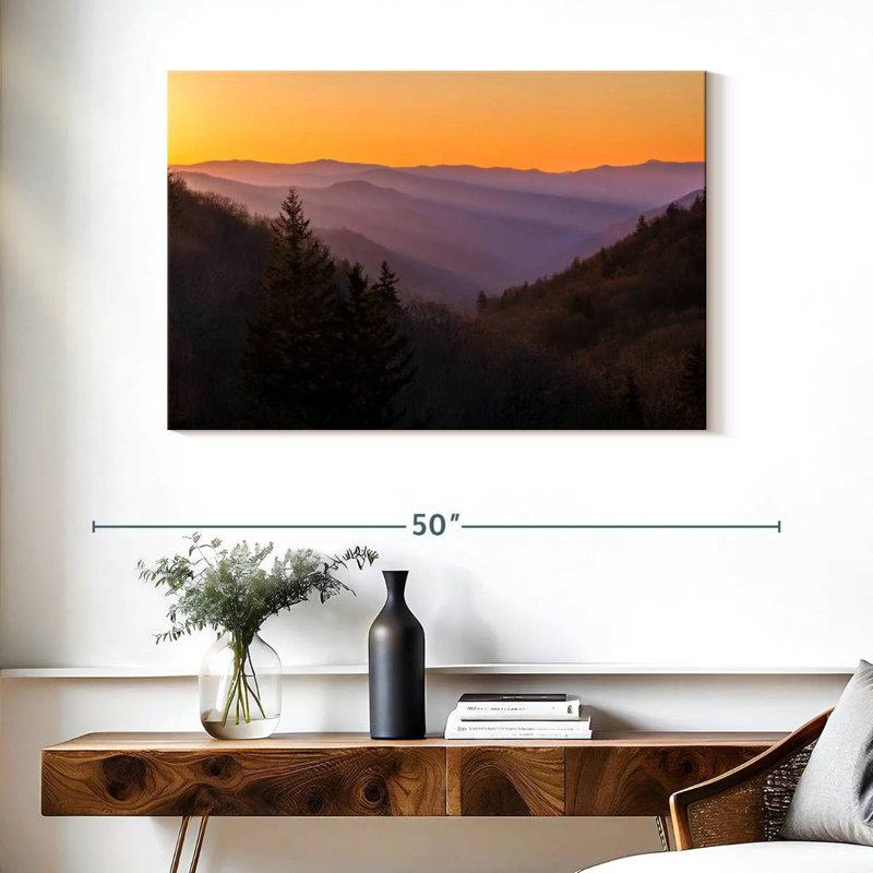 Alvord Sunrise In The Smokies, 26" H x 39" W