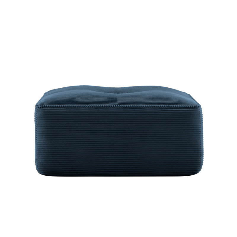 Ottoman Corduroy -Blue, Blue
