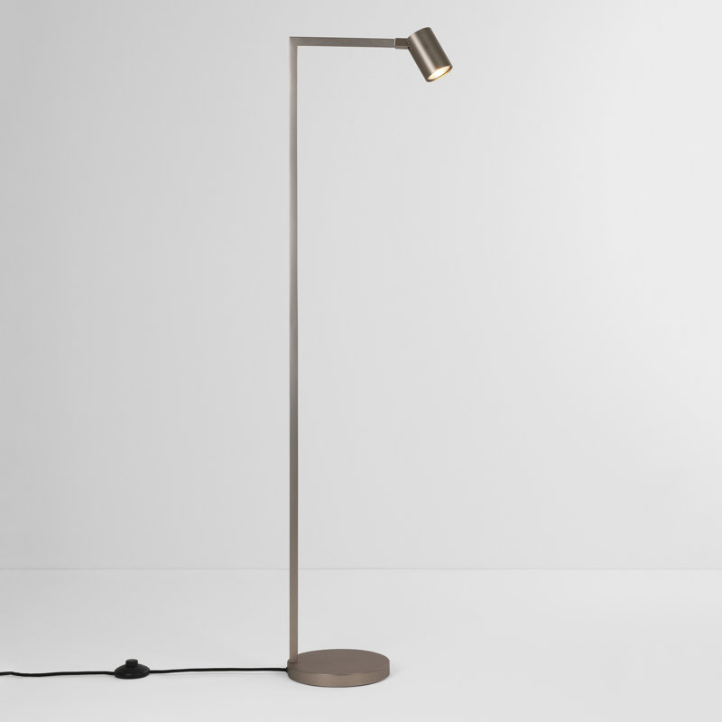 Ascoli Task Floor Lamp, Matte Nickel
