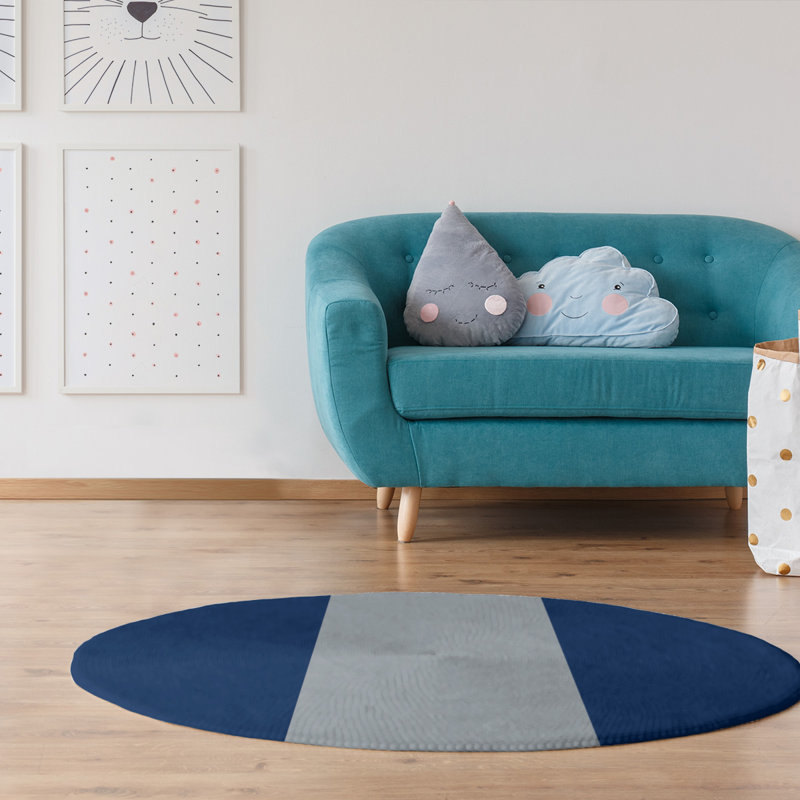 Chenille Indoor Rug, Round 5'