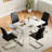 Minday Double Pedestal Dining Set-1883843780-1883297438-1883297437