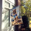 Drapeau Cowboy Welcome House-112699350