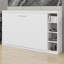 Sturdy Murphy Bed Frame with Storage Shelves, Space Saving Folding Bed-678124467
