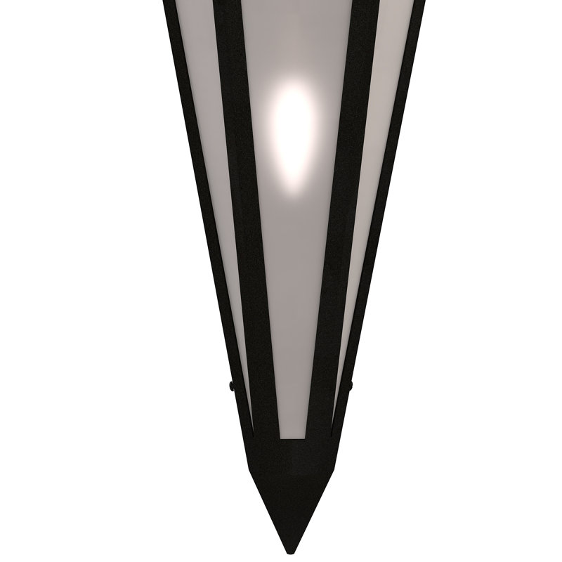 Brum 2 - Light Flush Mounted Sconce, Oil Rubbed Bronze, Amber, Glass